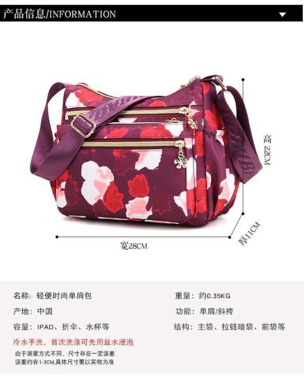 Korean sports travel shoulder bag -6277-2 - Image 6