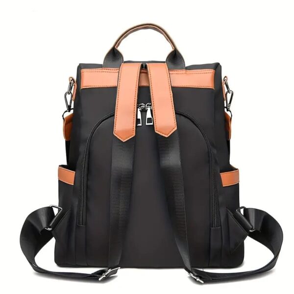 Women Large Capacity Outdoor Tote Bag ( Orrange/ black) - Image 3