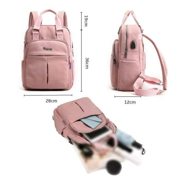 New leisure nylon ladies waterproof CHINA Bagpack -7240-3 - Image 5